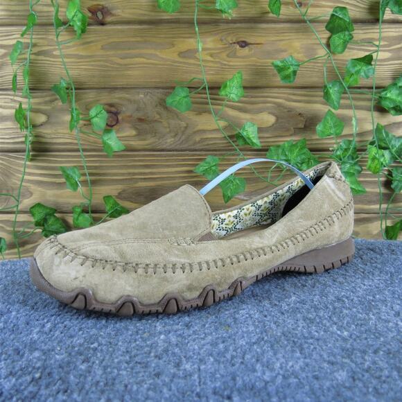 SKECHERS Women's Relaxed Fit Flat Brown Leather Sz‎ 9.5 Medium Gently Used 2025 - Picture 1 of 6